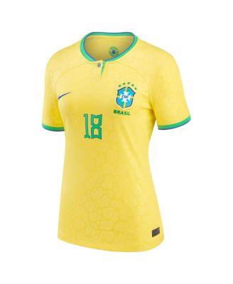 Nike Women's Gabriel Jesus Yellow Brazil National Team 2022