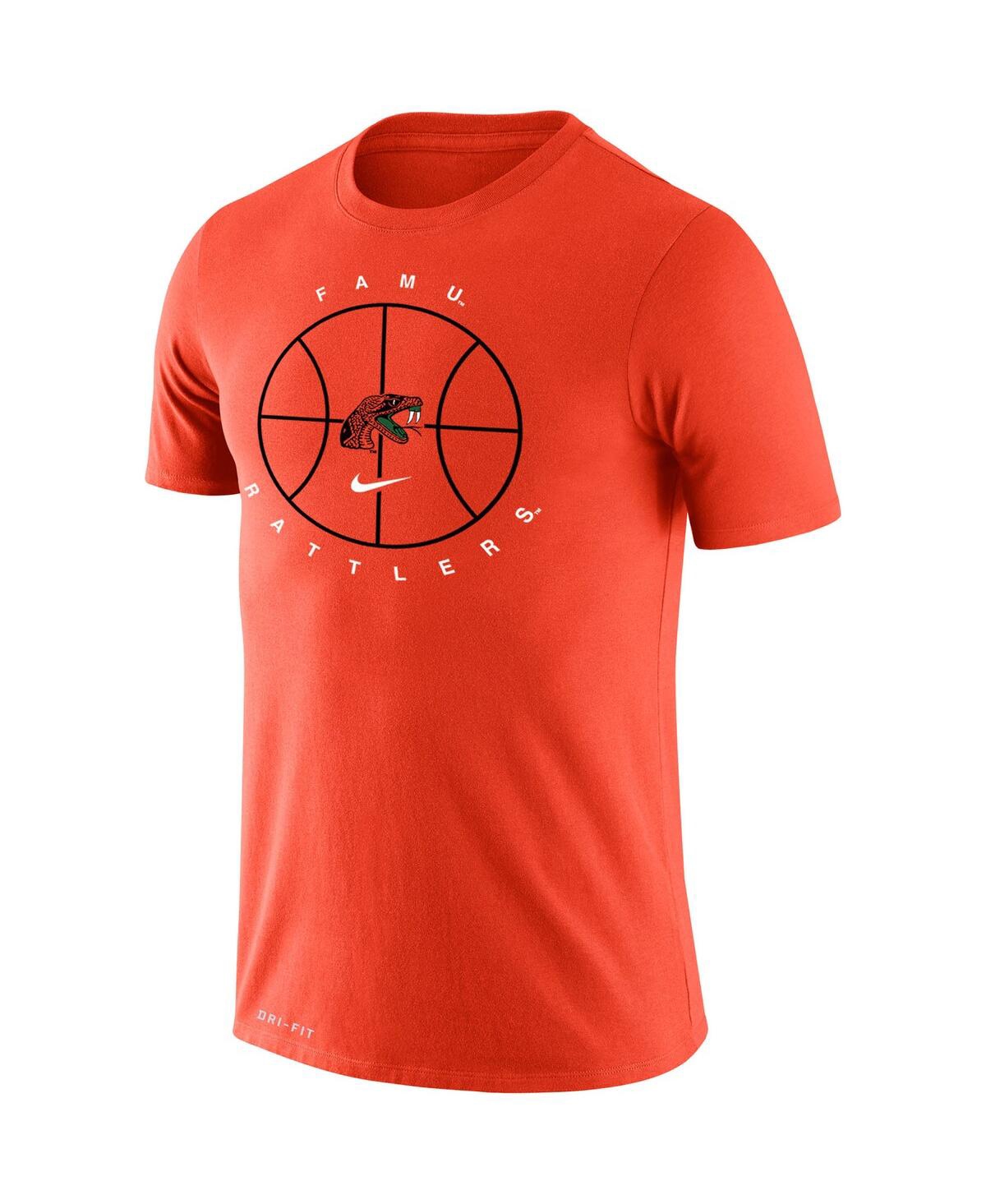Men's NikeFlorida A&M Rattlers Basketball Icon Legend Performance T-shirt - Orange
