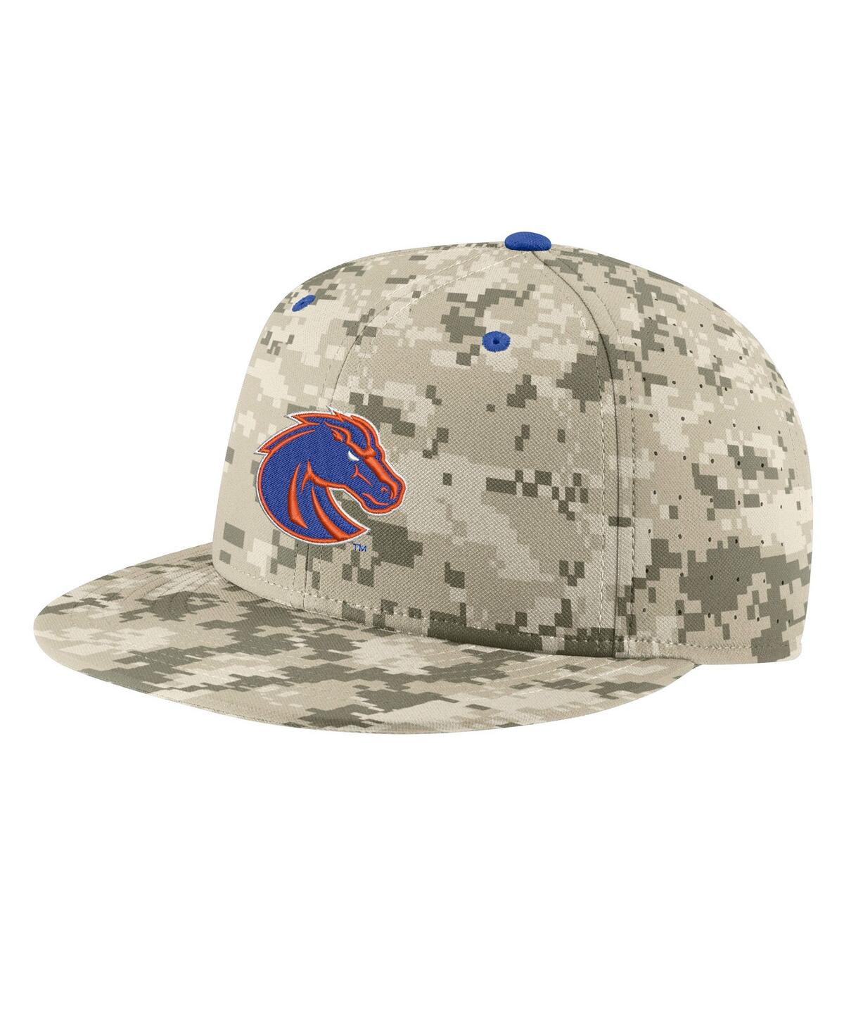 Men's NikeBoise State Broncos Aero True Baseball Performance Fitted Hat - Camo