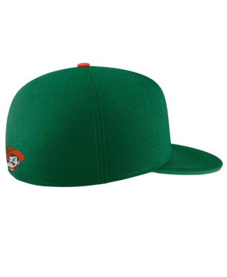 Men's Green Oklahoma State Cowboys Aero True Baseball Performance Fitted Hat