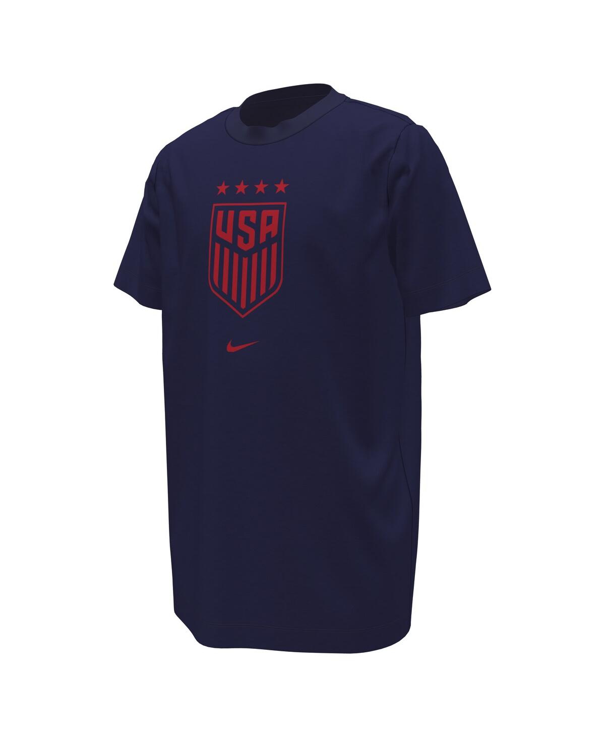 Big Boys and Girls NikeUswnt Crest T-shirt - Navy