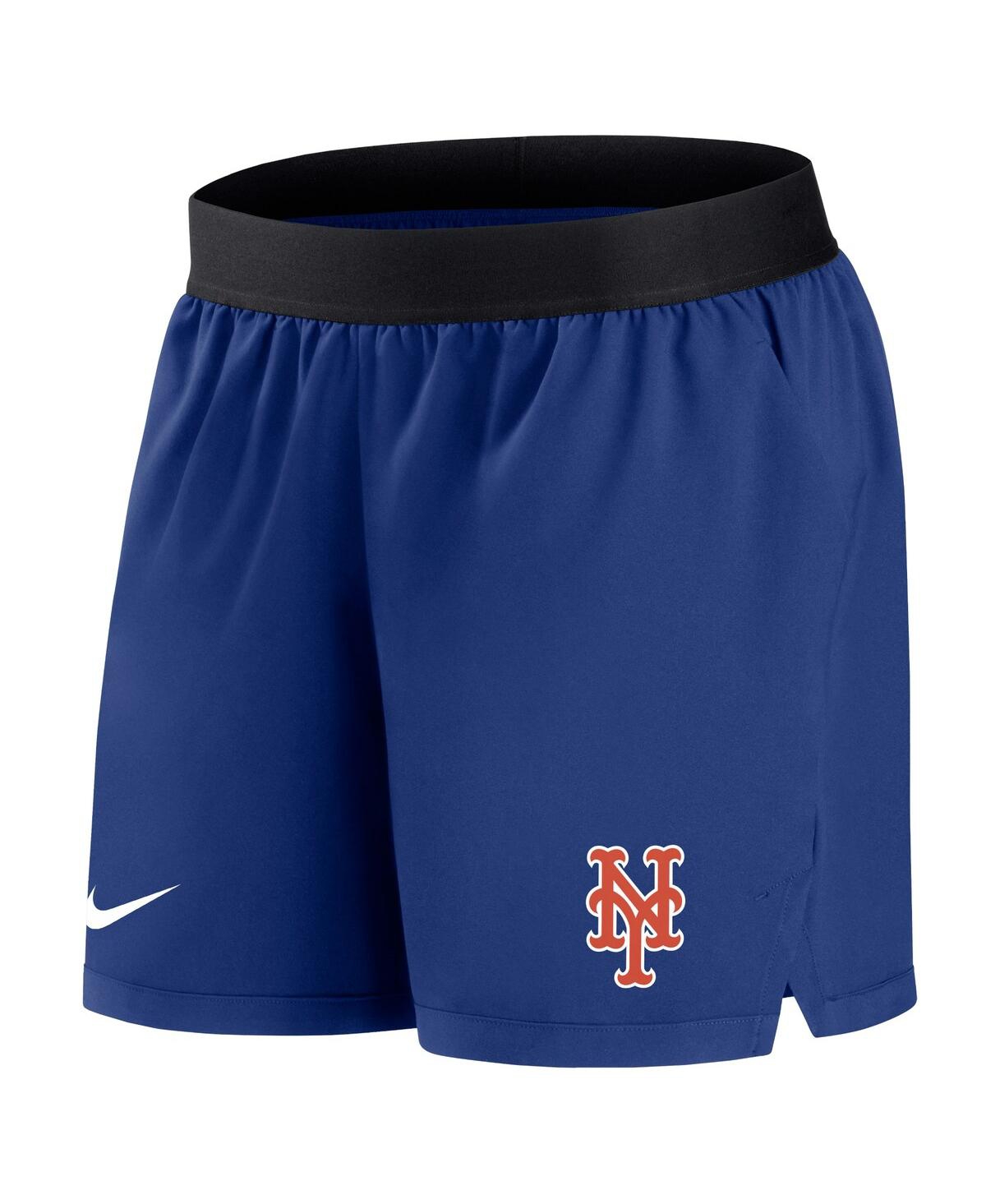 NIKE WOMEN'S NIKE ROYAL NEW YORK METS AUTHENTIC COLLECTION TEAM PERFORMANCE SHORTS 