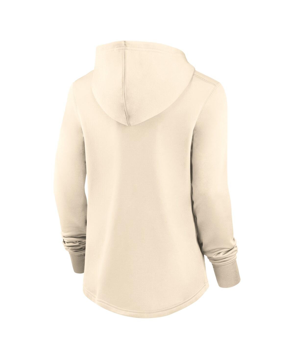 Nike Women's  Cream Los Angeles Angels City Connect Pregame Performance Pullover Hoodie In Cream