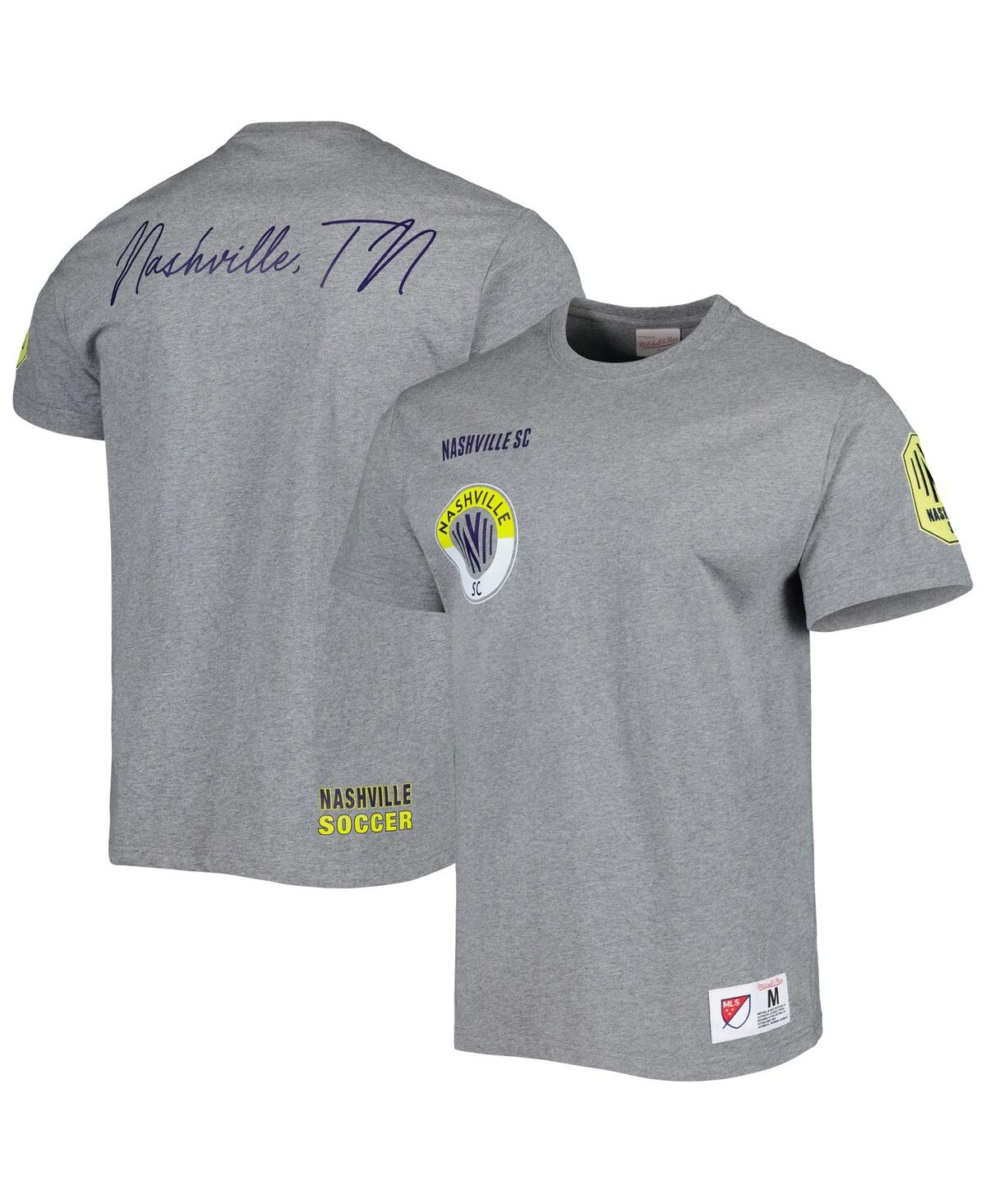 Mitchell & Ness Men's  Gray Nashville Sc City T-shirt In Gray