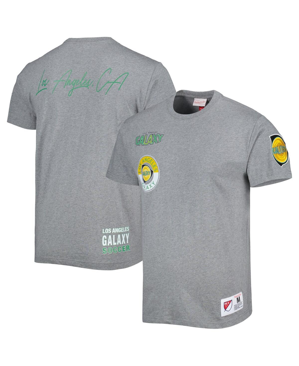 Shop Mitchell & Ness Men's  Gray La Galaxy City T-shirt