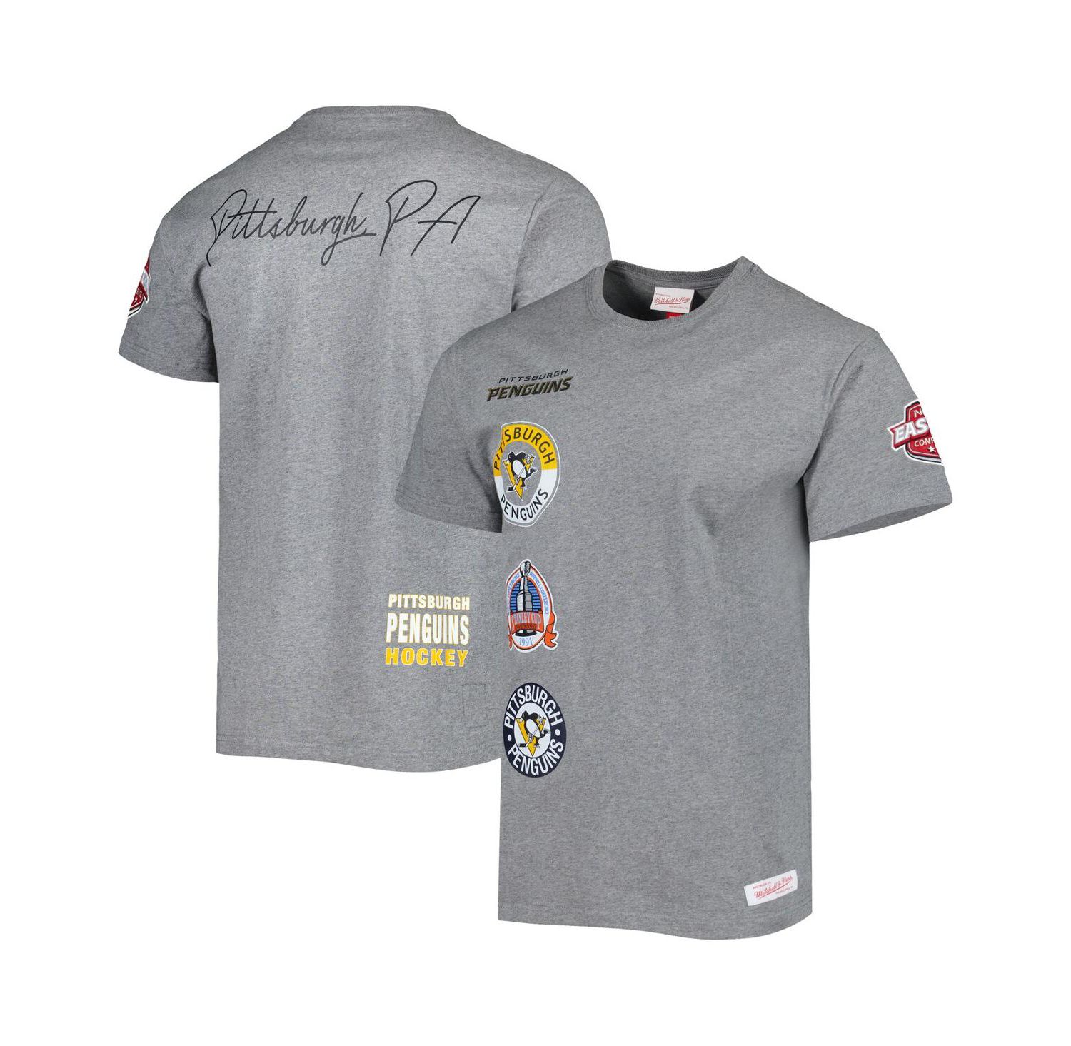 Men's Heather Gray Pittsburgh Penguins City Collection T-shirt
