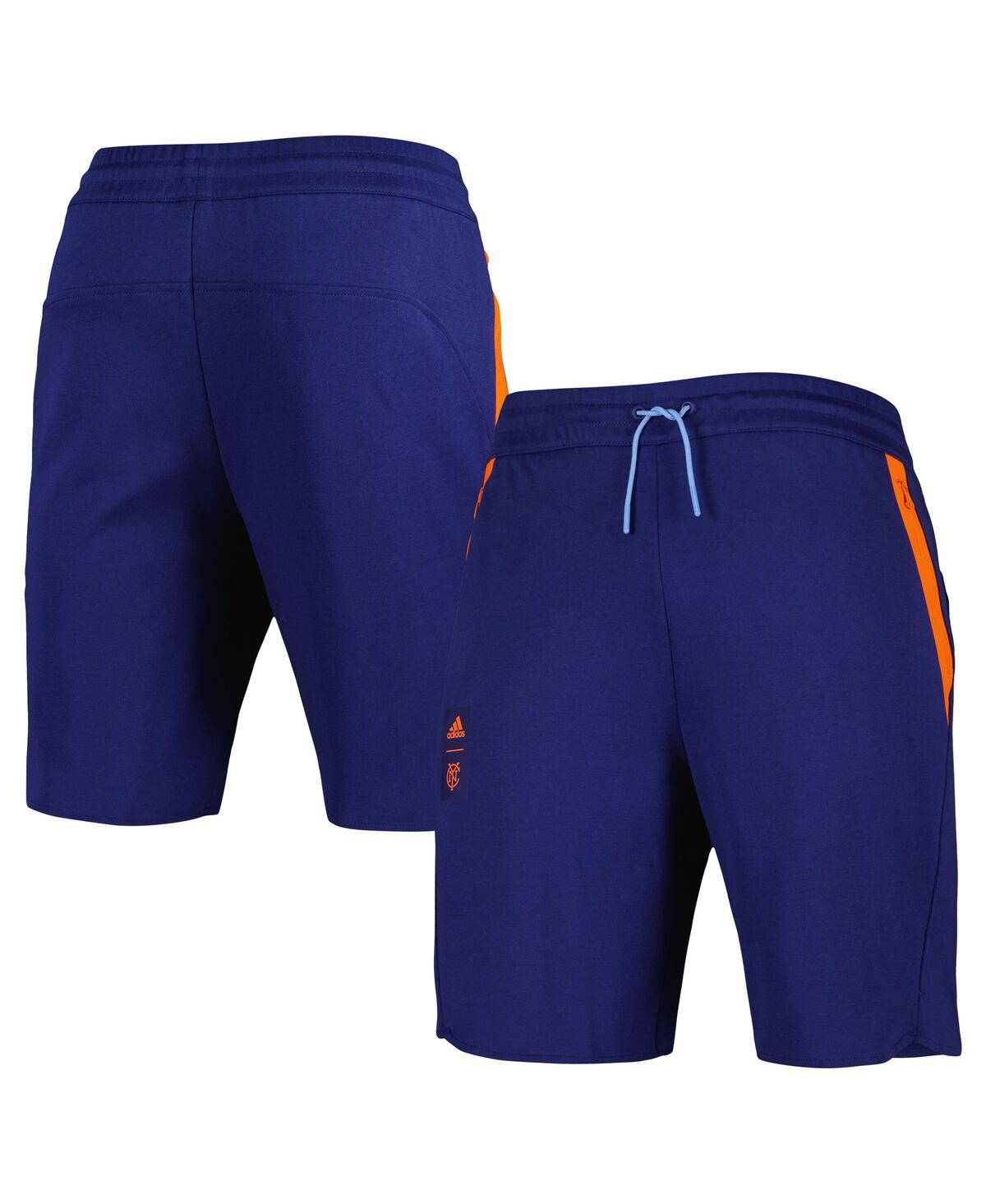 Men's adidasNew York City Fc 2023 Player Travel Shorts - Royal
