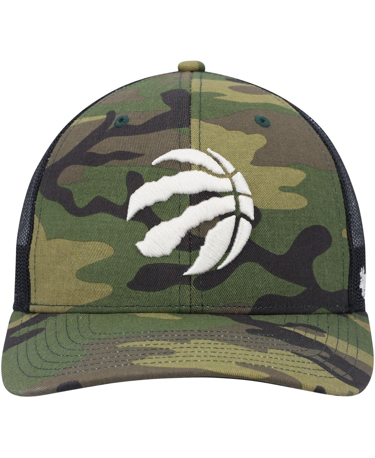 Men's '47 Brand Black Toronto Raptors Trucker Snapback Hat - Black