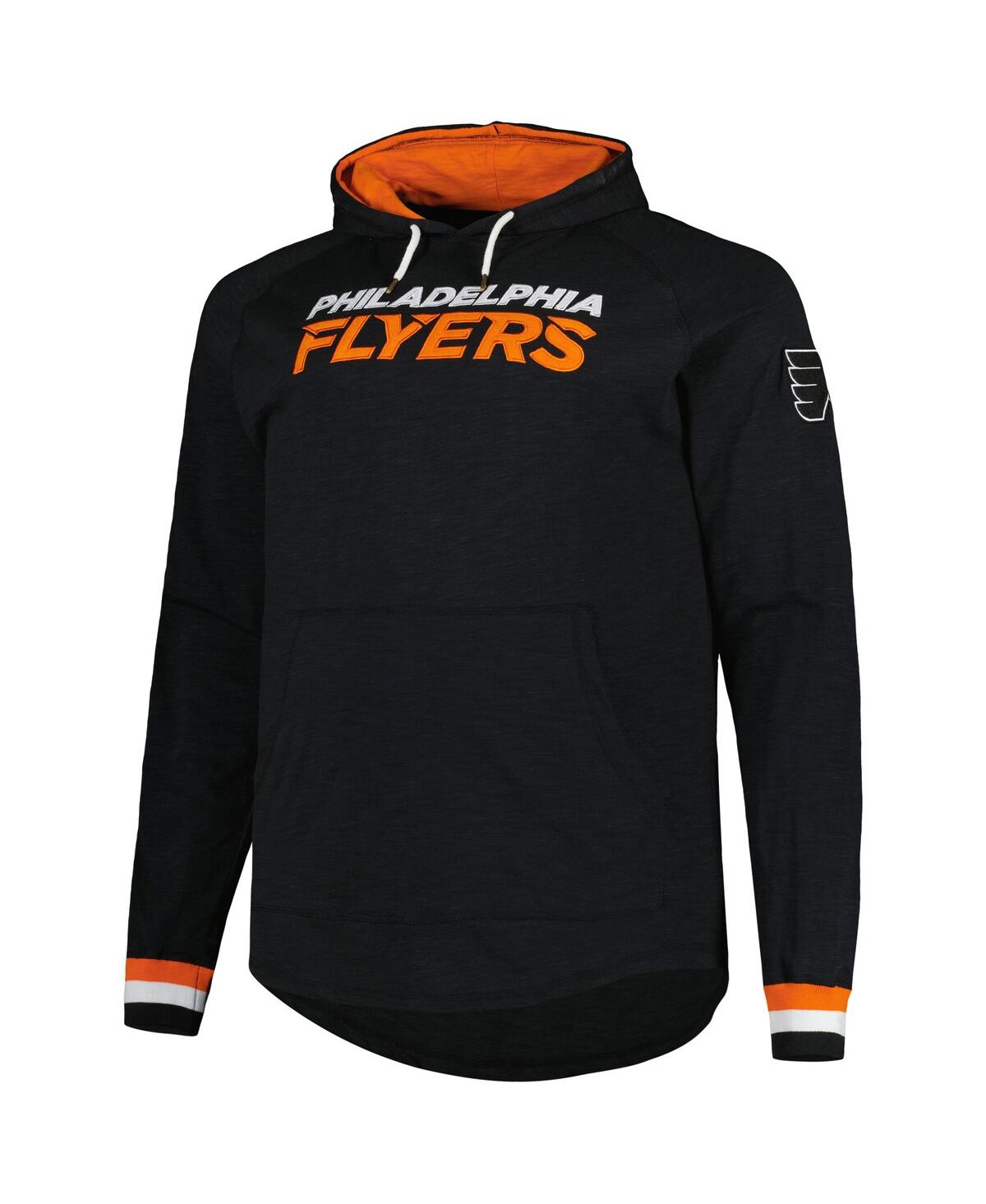 Men's Mitchell & NessPhiladelphia Flyers Big and Tall Legendary Raglan Pullover Hoodie - Black