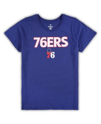 Women's Royal, Heather Gray Philadelphia 76ers Plus Size T-shirt and Shorts Combo Set