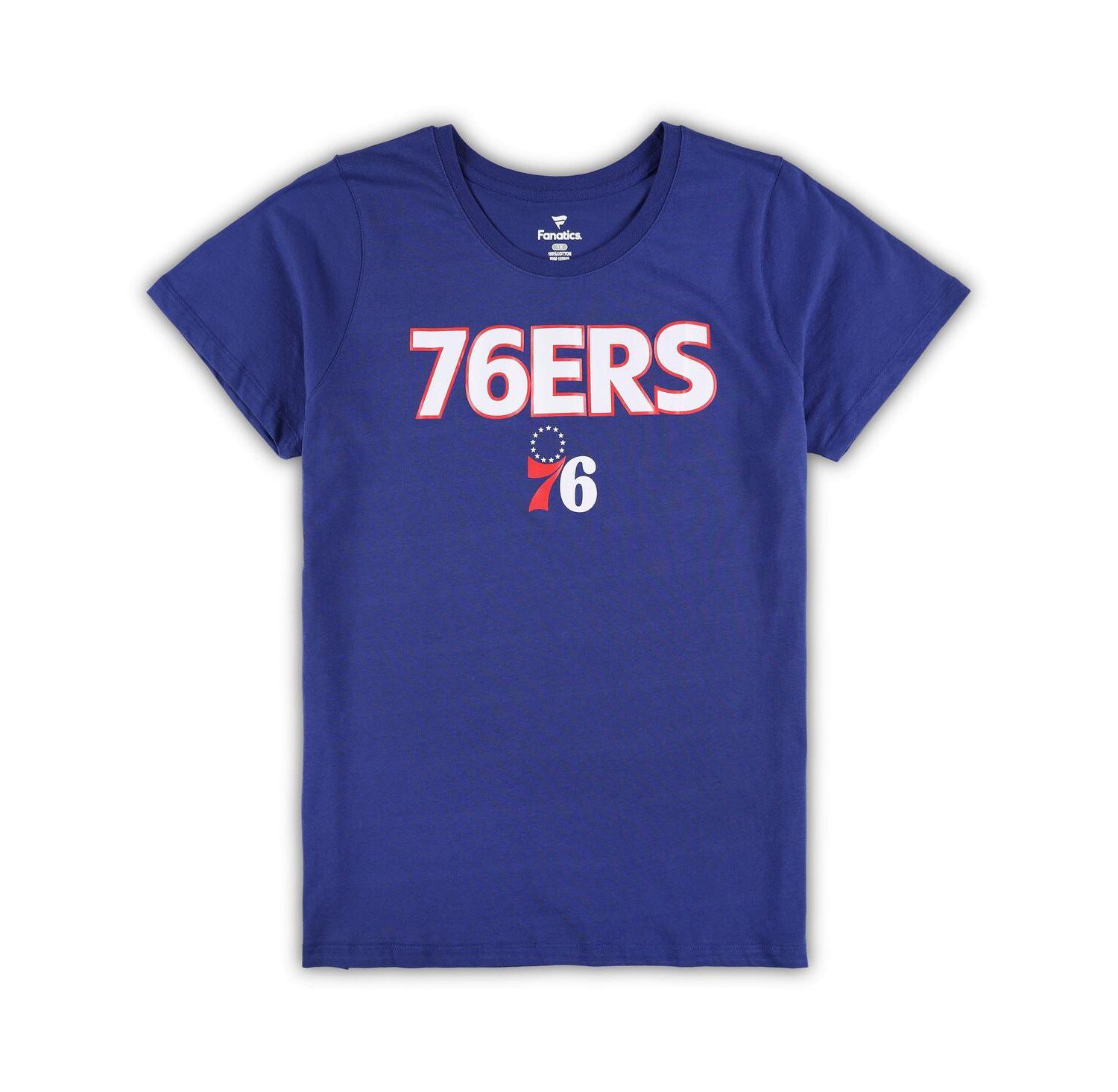 Women's Royal, Heather Gray Philadelphia 76ers Plus Size T-shirt and Shorts Combo Set