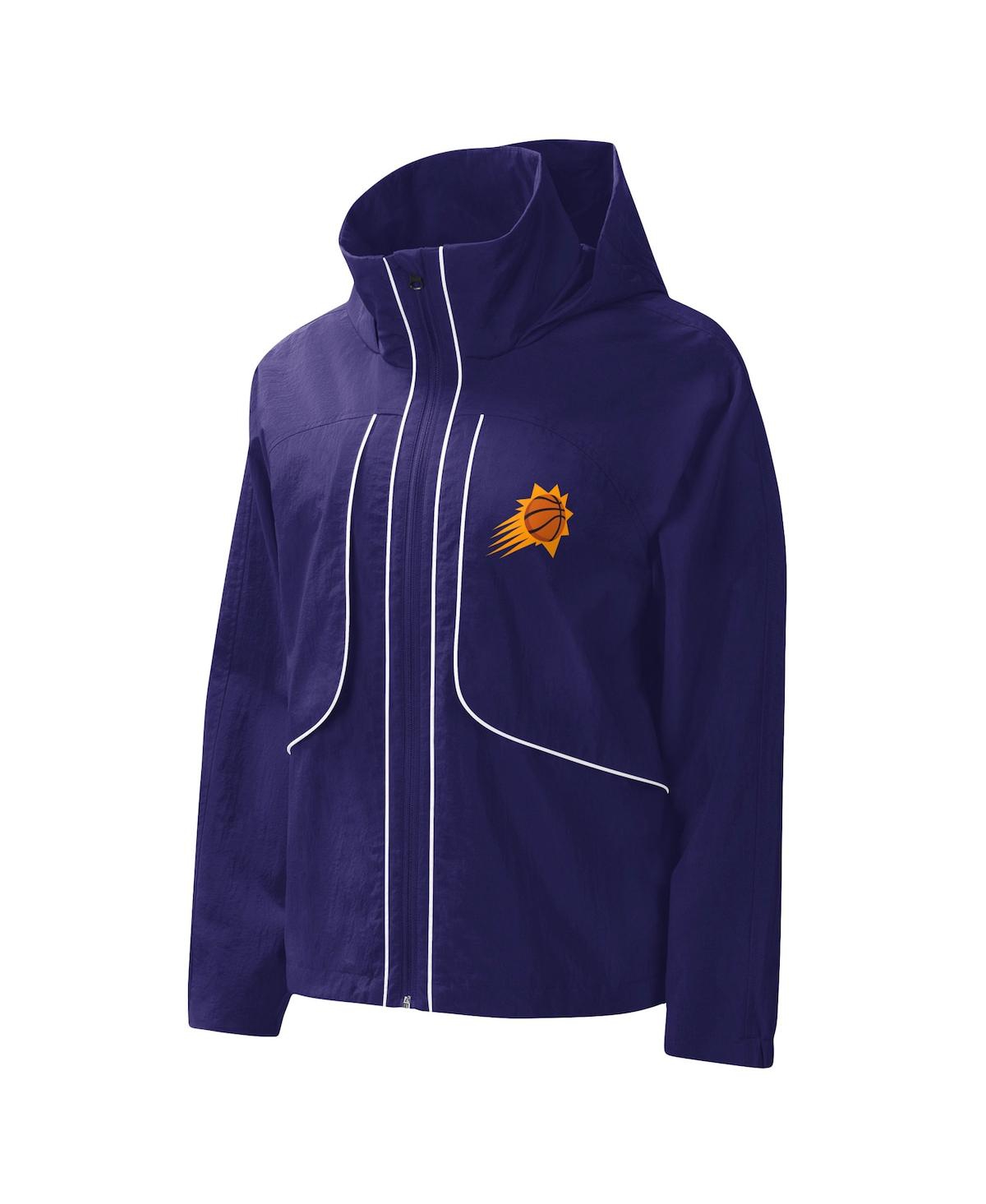 Shop G-iii 4her By Carl Banks Women's  Purple Phoenix Suns Last Shot Full-zip Hoodie Jacket