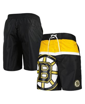 Men's Black Boston Bruins Sea Wind Swim Trunks