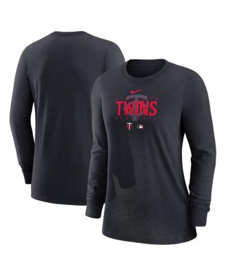Women's Minnesota Twins Navy Authentic Collection Legend Performance Long Sleeve T-shirt