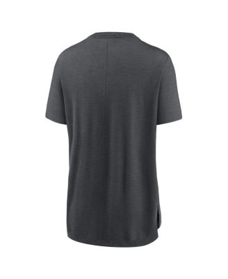 Women's Minnesota Twins Heather Charcoal Authentic Collection Early Work Tri-Blend T-shirt