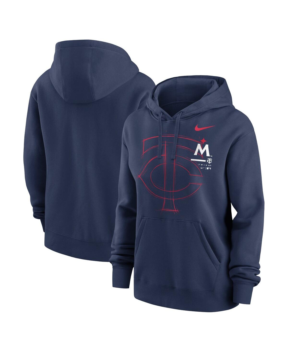 Nike Navy Minnesota Twins Big Game Pullover Hoodie In Navy