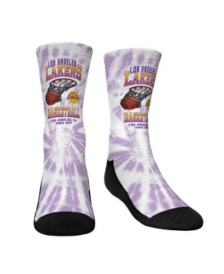 Youth Boys and Girls Rock Em Socks Los Angeles Lakers Vintage Like Hoop Crew Socks Macy s