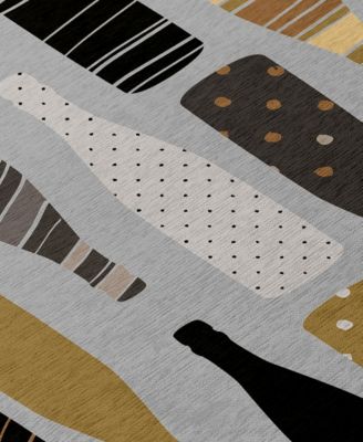 Kendall Kitchen Washable KE12 2'3" x 7'6" Runner Area Rug