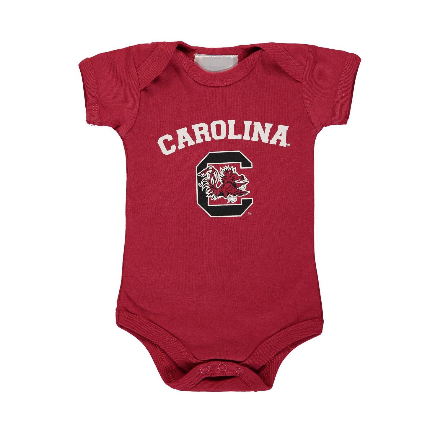 Infant Boys and Girls Garnet South Carolina Gamecocks Arch & Logo Bodysuit