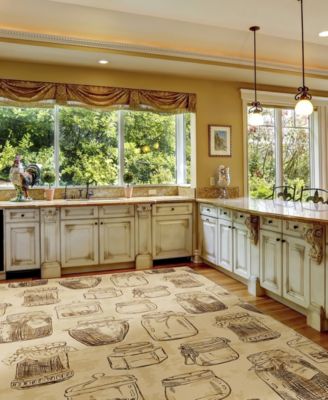 Kendall Kitchen Washable KE18 2'6" x 3'10" Area Rug