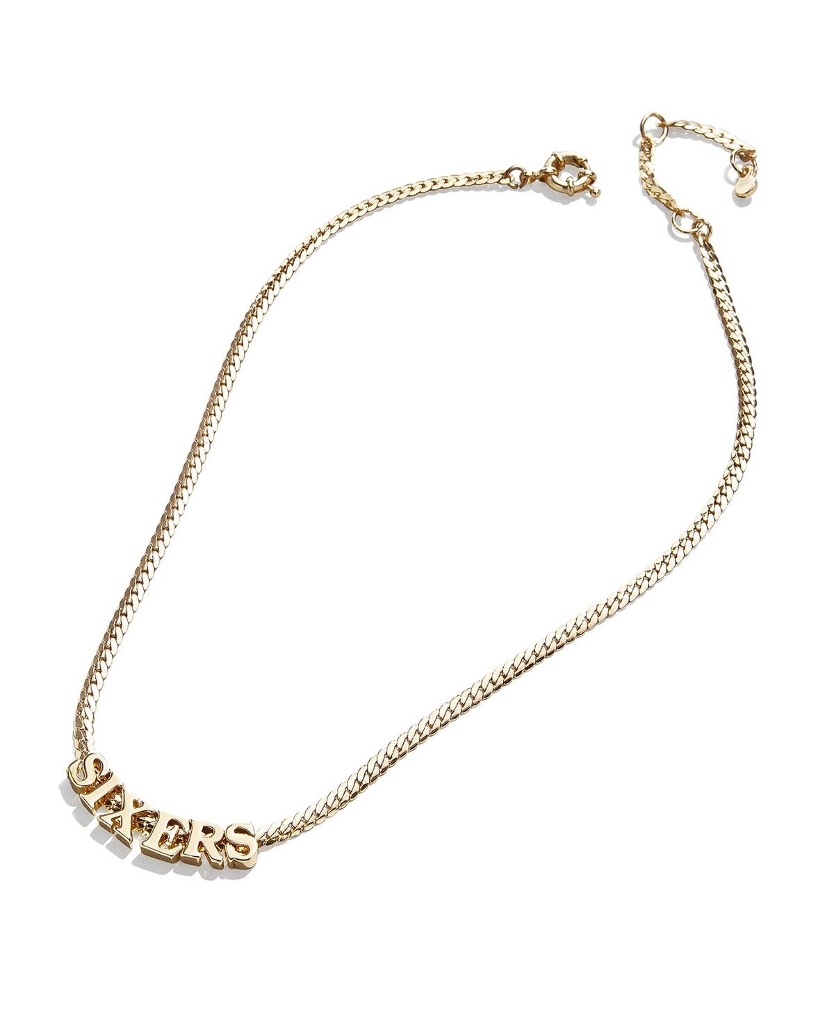 Baublebar Women's  Philadelphia 76ers Team Chain Necklace In Gold-tone
