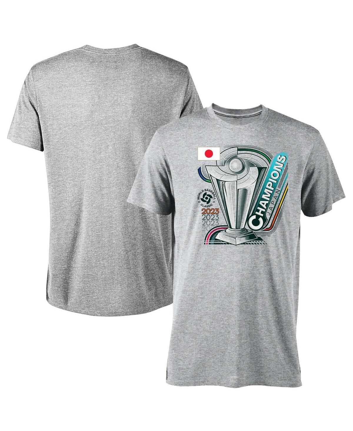 Shop Legends Men's  Gray Japan Baseball 2023 World Baseball Classic Champions Tri-blend T-shirt
