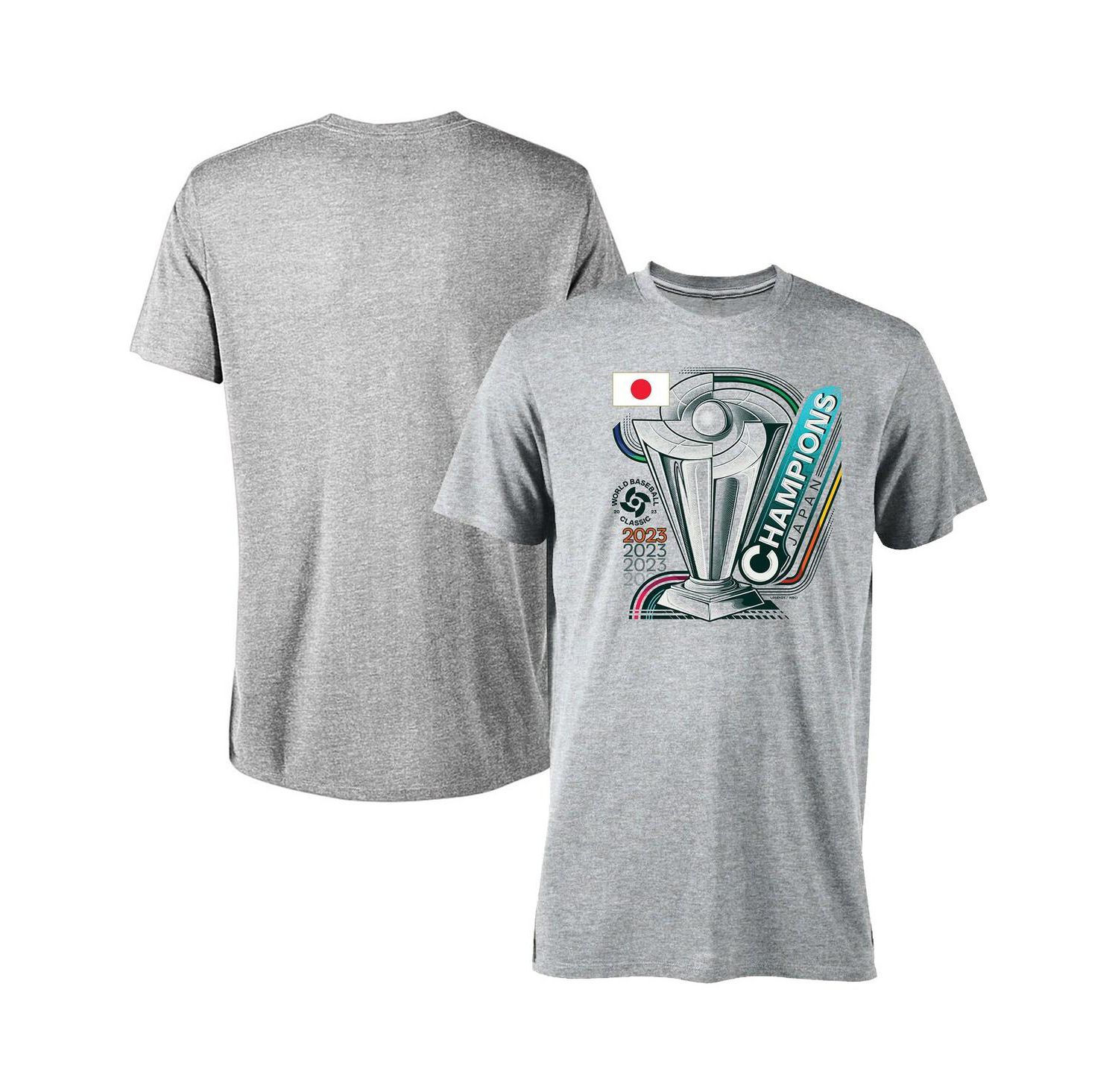Men's Gray Japan Baseball 2023 World Baseball Classic Champions Tri-Blend T-shirt
