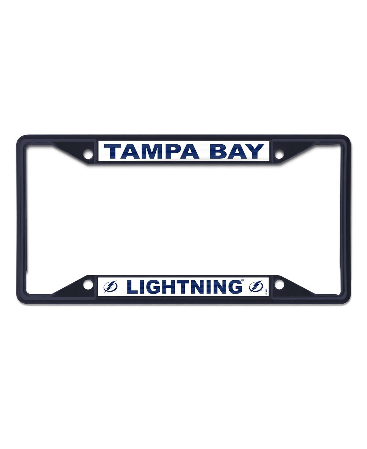 Wincraft Tampa Bay Lightning Chrome Colored License Plate Frame In Navy