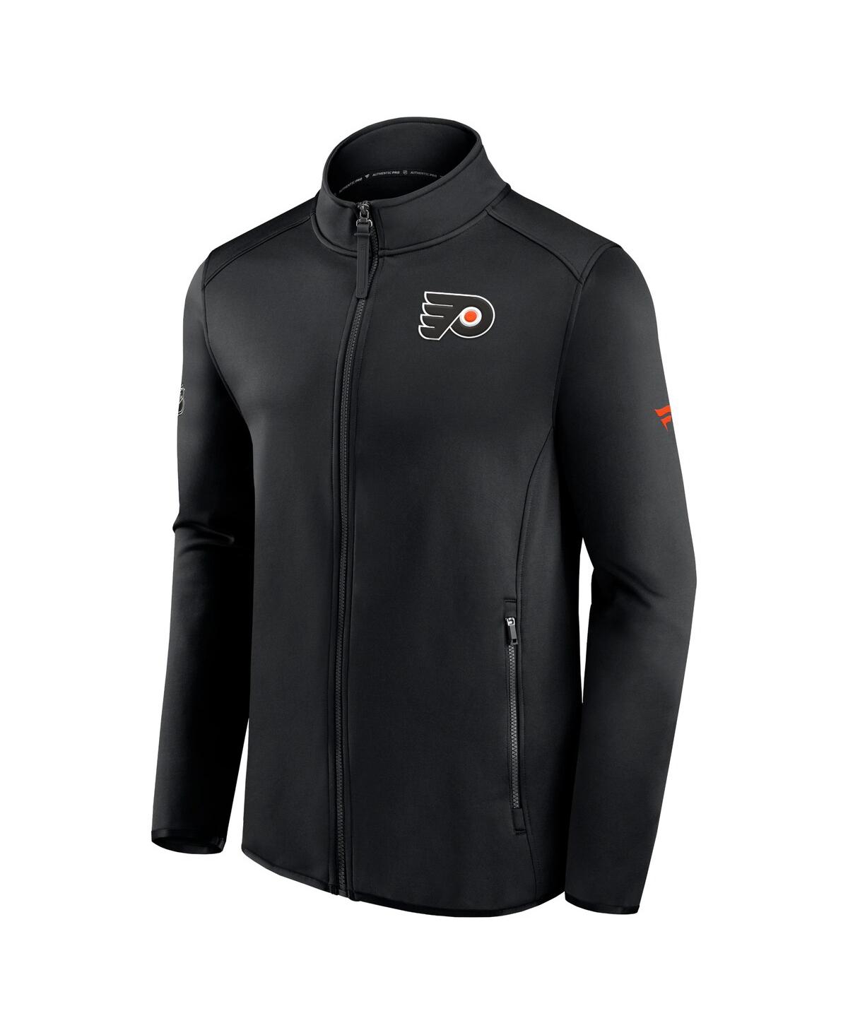 Shop Fanatics Men's  Black Philadelphia Flyers Authentic Pro Rink Fleece Full-zip Jacket