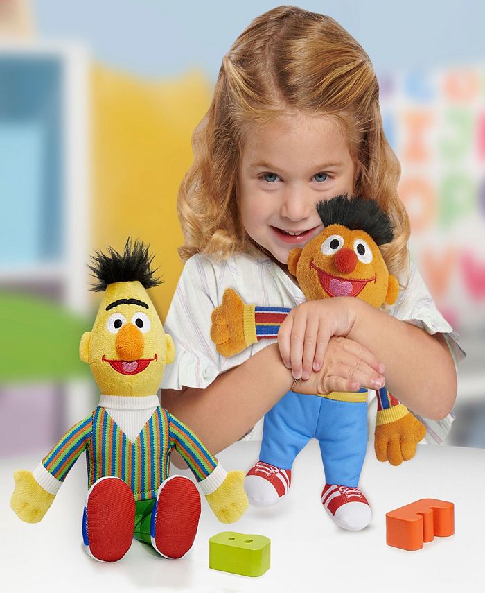 Sesame Street Friends Bert and Ernie 8-inch 2-piece Sustainable Plush ...