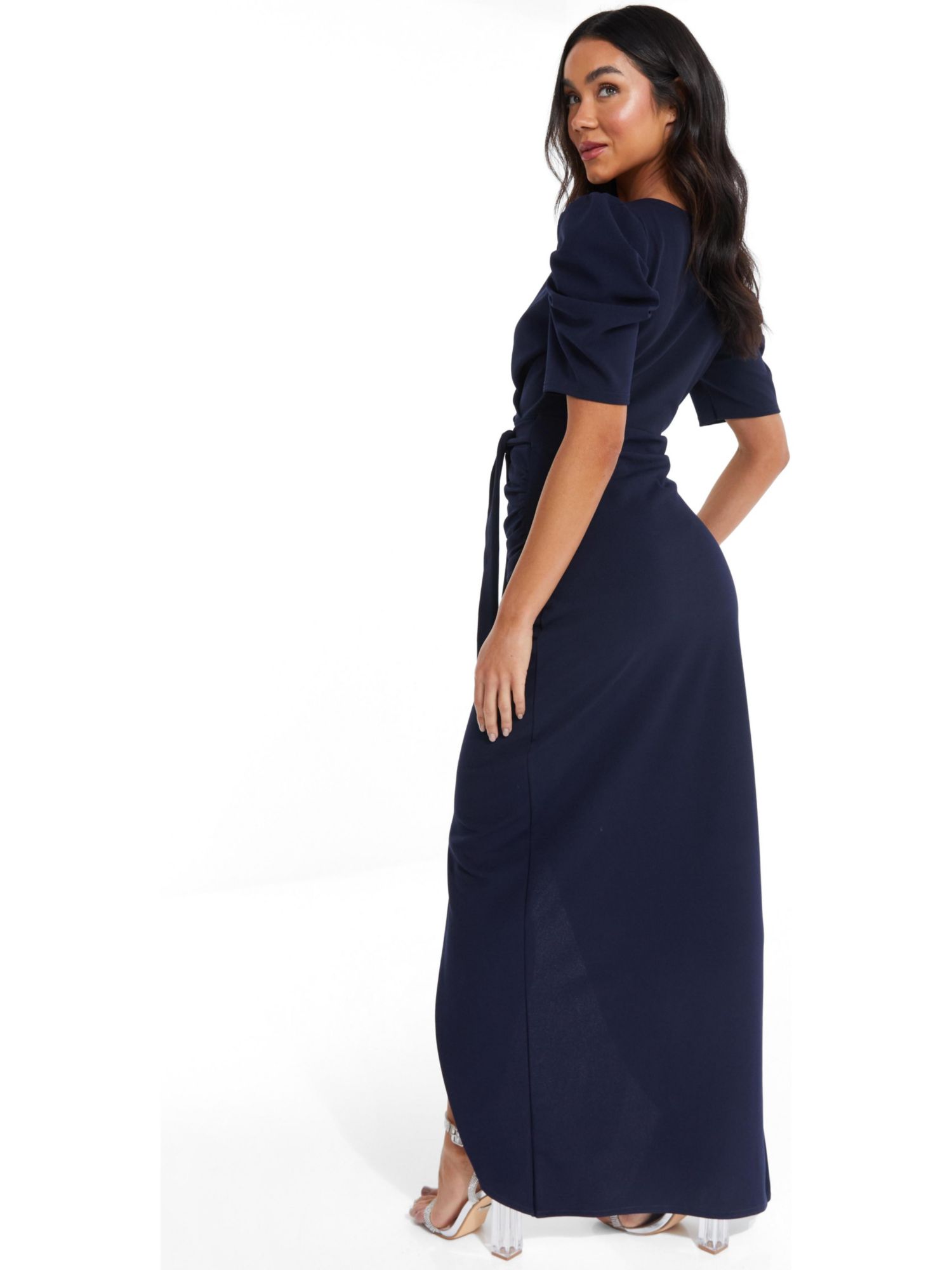 women's Puff Sleeve Maxi Dress