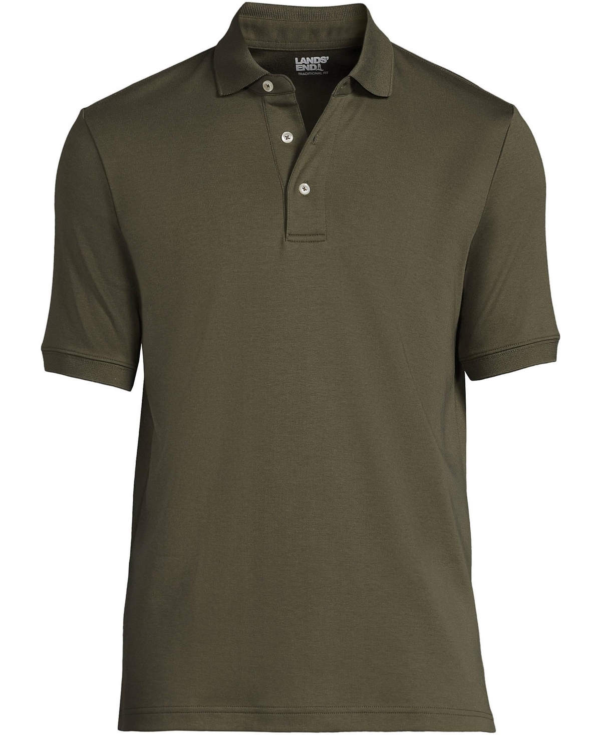 Lands' End Big & Tall Short Sleeve Cotton Supima Polo Shirt