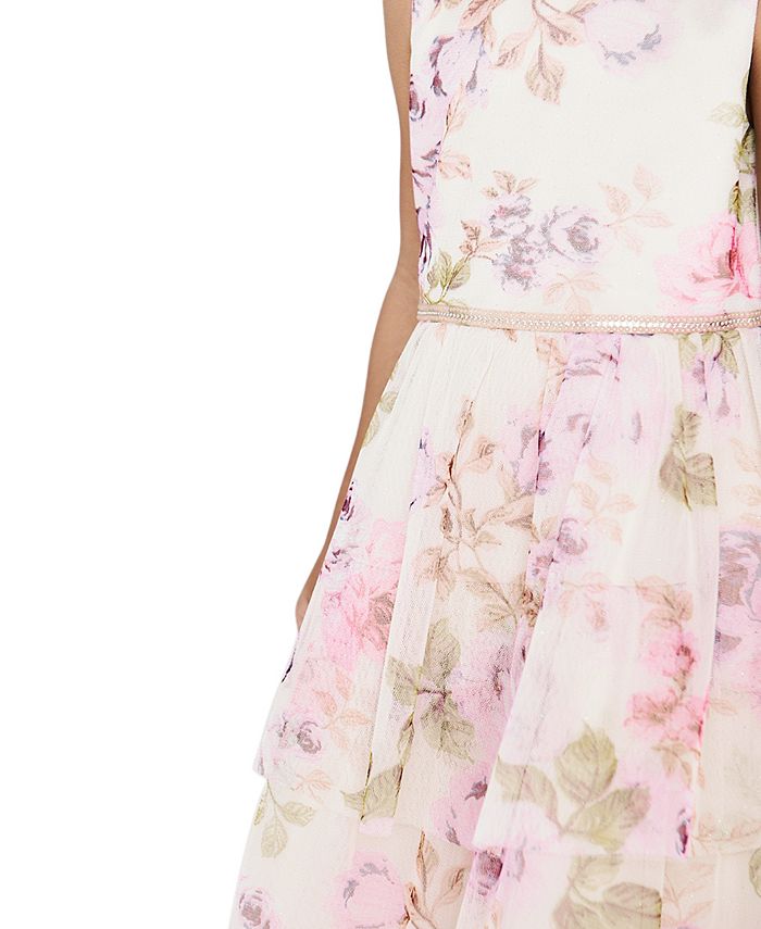 Rare Editions Toddler & Little Girls Floral HiLow Skirt Dress Macy's