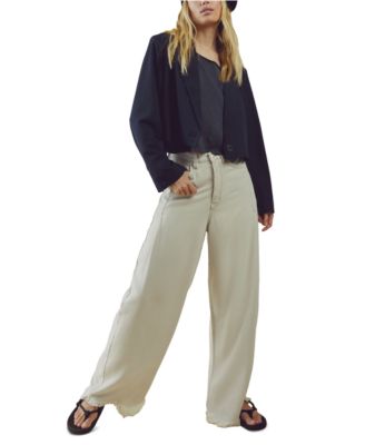 Free People - Women's Old West Slouchy Wide-Leg Jeans