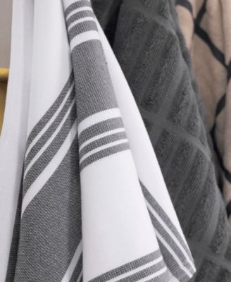 Stripe Dual Sided Woven Kitchen Towel, Set of 3