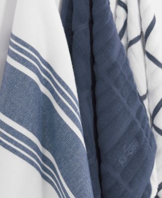Stripe Dual Sided Woven Kitchen Towel, Set of 3