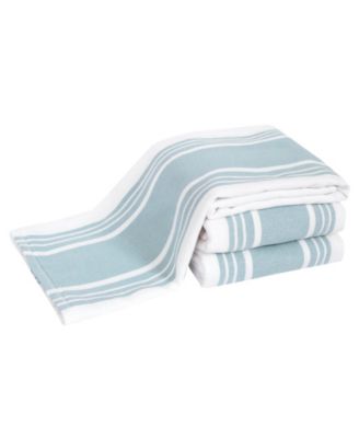 Stripe Dual Sided Woven Kitchen Towel, Set of 3