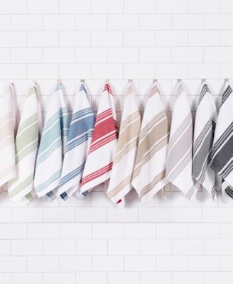 Stripe Dual Sided Woven Kitchen Towel, Set of 3