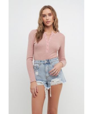 Women's Ribbed Knit Bodysuit