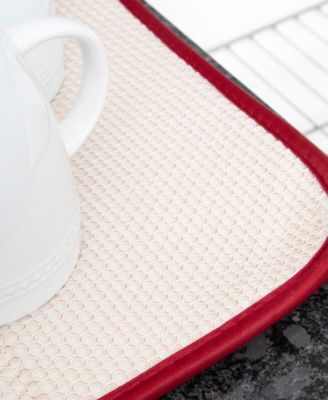Microfiber Dish Drying Mat Reverses to Mesh, Set of 2