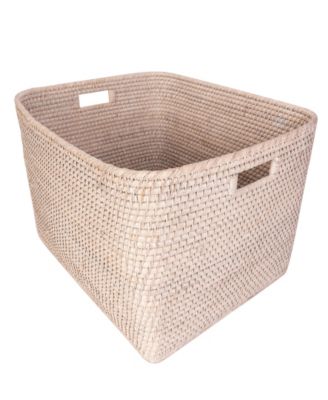 Family Basket with Cutout Handles