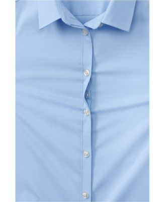 Big Girls No Gape Short Sleeve Stretch Shirt