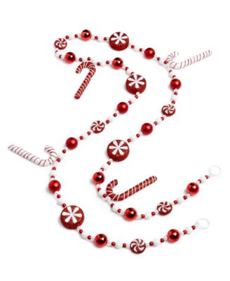 Holiday Lane - Christmas Cheer Plastic Candy Cane Garland