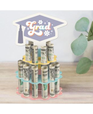 Groovy Grad DIY Hippie Graduation Party Money Holder Gift Cash Cake