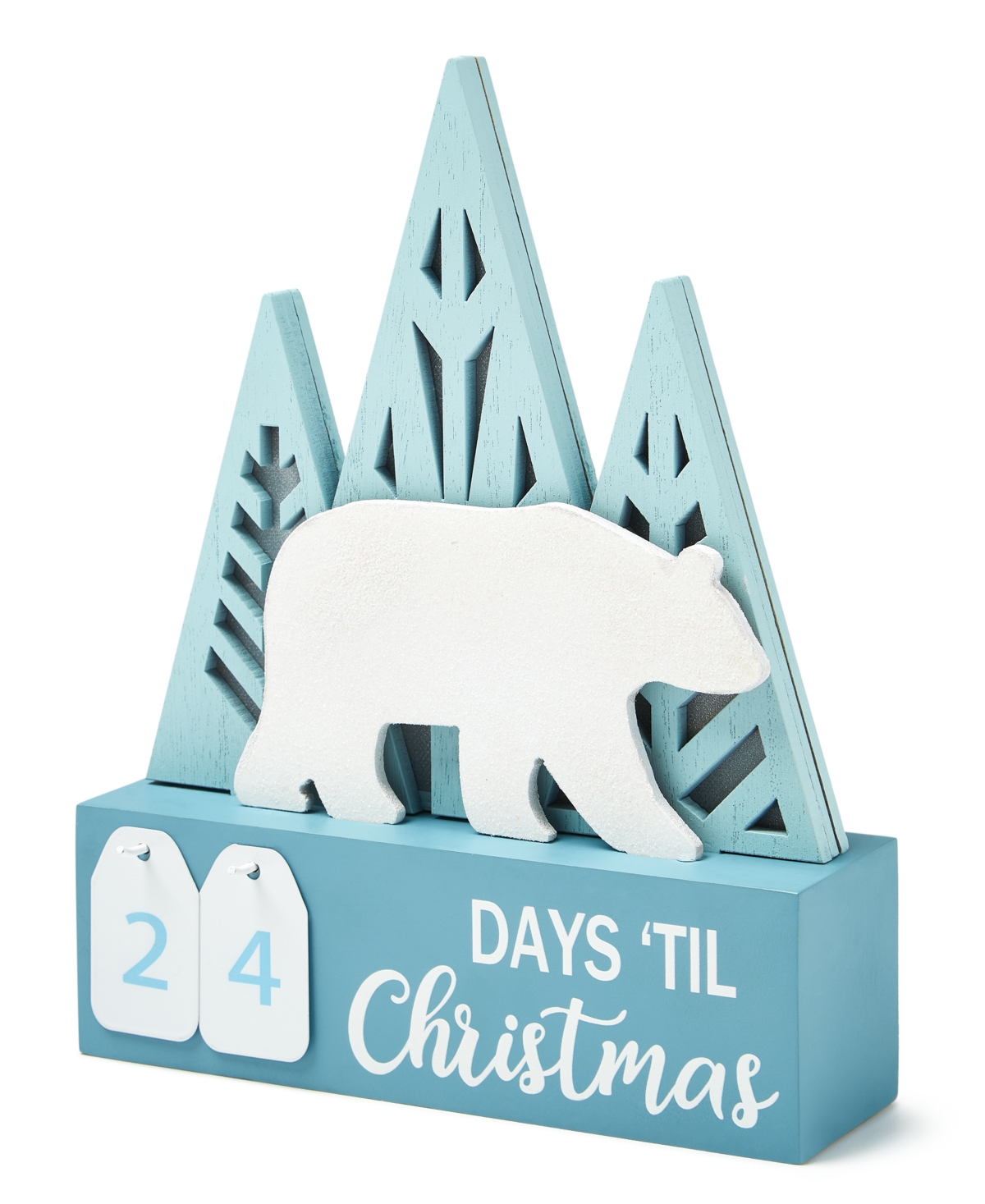 Holiday Lane Northern Lights Led Polar Bear Christmas Countdown Calendar, Created For Macy's In No Color