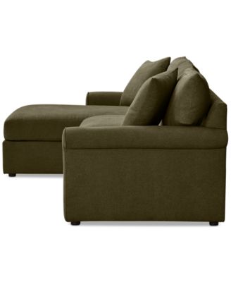 CLOSEOUT! Wrenley 99" 3-Pc. Fabric Modular Chaise Sectional Sofa, Created for Macy's