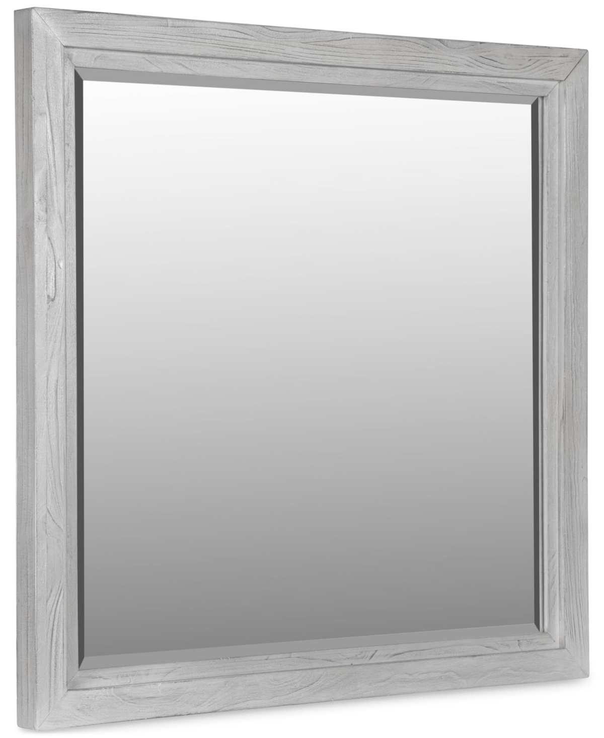 Furniture Boho Chic Mirror In Washed Wht