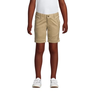 Little Girls School Uniform Stretch Stretch Chino Bermuda Shorts