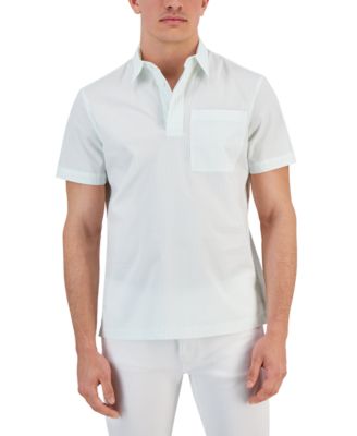 Michael Kors - Men's Slim-Fit Stripe Popover Shirt