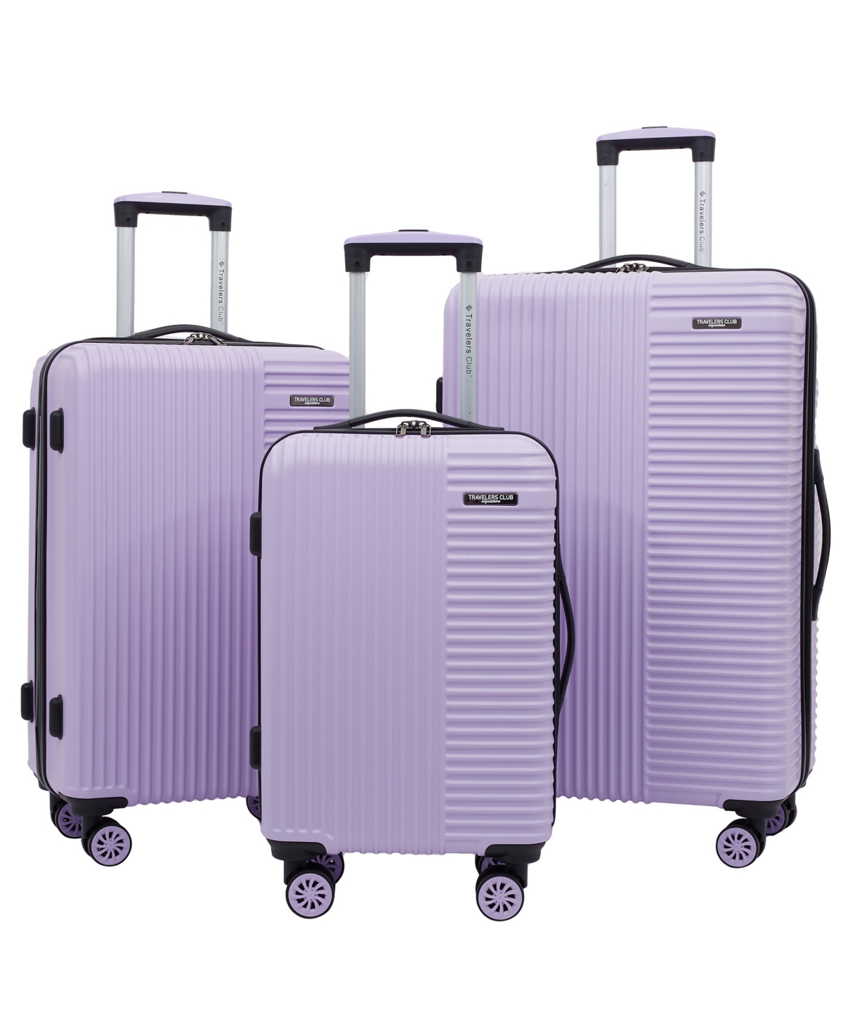 Travelers Club Basette 3-pc. Hardside Luggage Set, Created For Macy's In Lilac